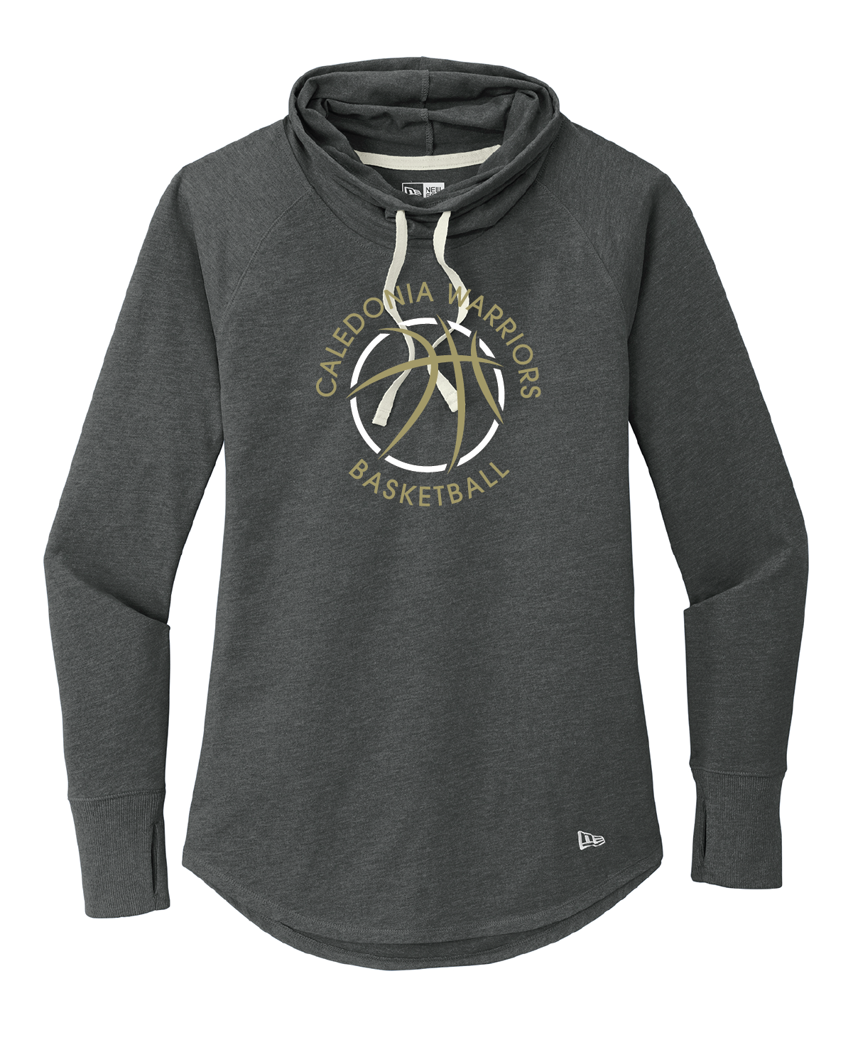 CALBB - Women's Sueded Cotton Blend Cowl Tee