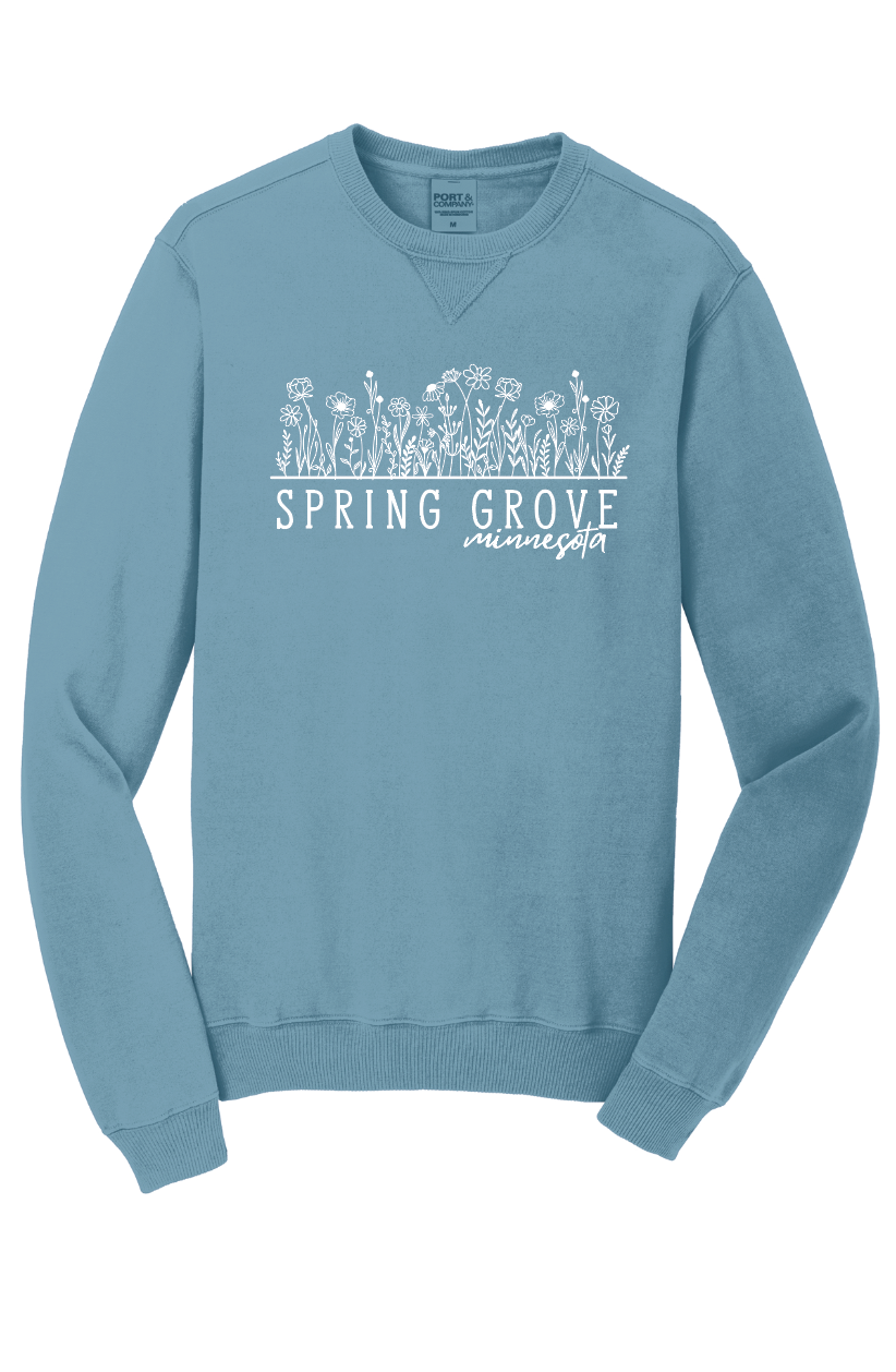 PRE-ORDER: SPRING GROVE - Beach Wash Floral Crewneck