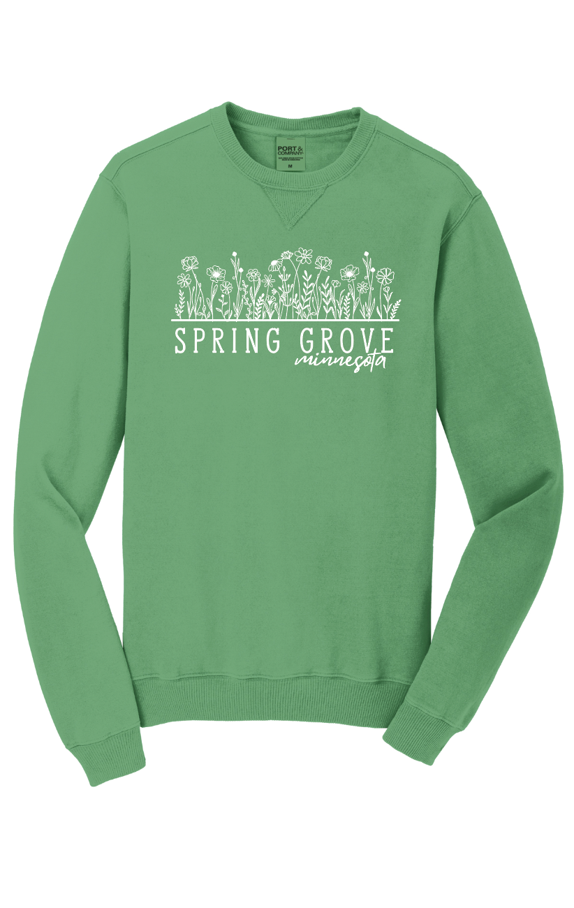 PRE-ORDER: SPRING GROVE - Beach Wash Floral Crewneck