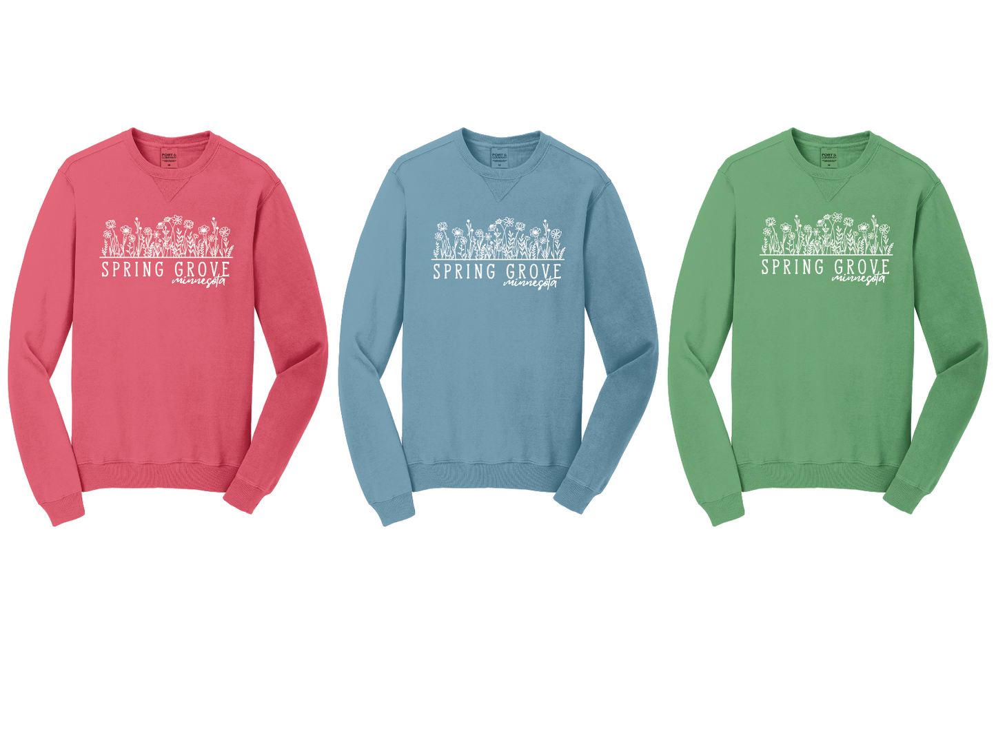 PRE-ORDER: SPRING GROVE - Beach Wash Floral Crewneck