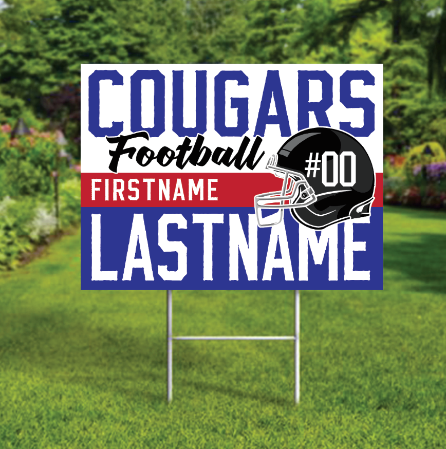 CUSTOM Football Yard Sign - Mabel-Canton