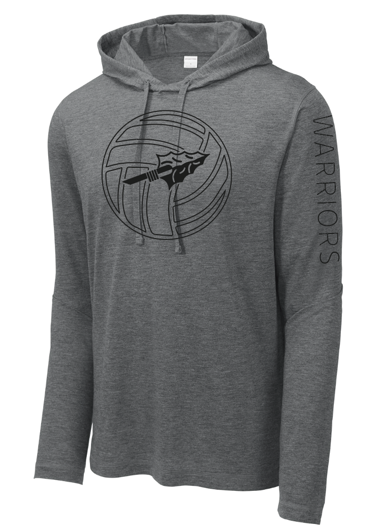 Cal Volleyball - Tri-Blend Long Sleeve Lightweight Hoodie