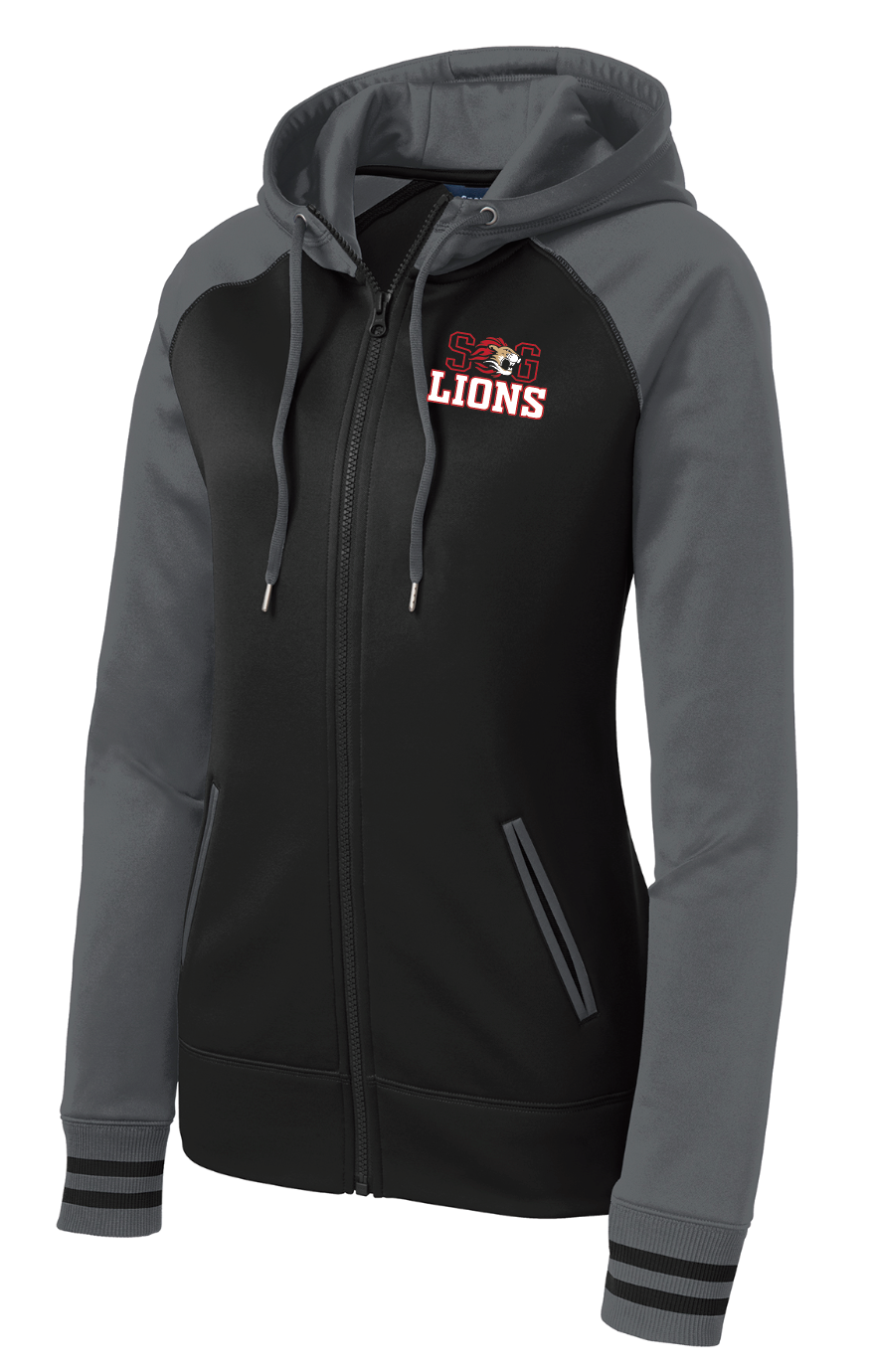SGFAN - Women's Varsity Fleece Full-Zip Hooded Jacket