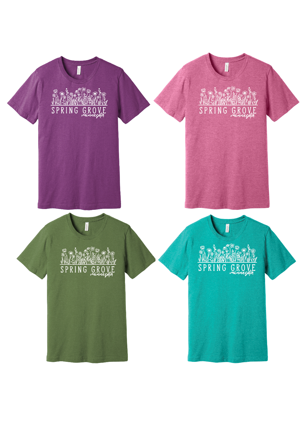 PRE-ORDER! Spring Grove MN - Bella Canvas Floral Tees