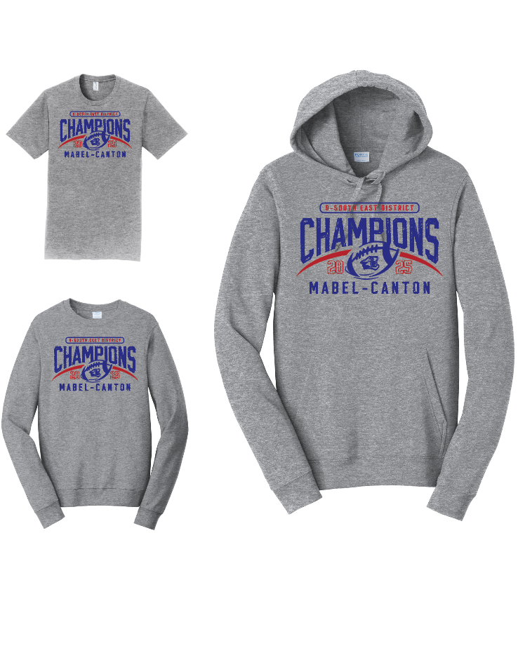 M-C Cougars - District Champs Football Apparel