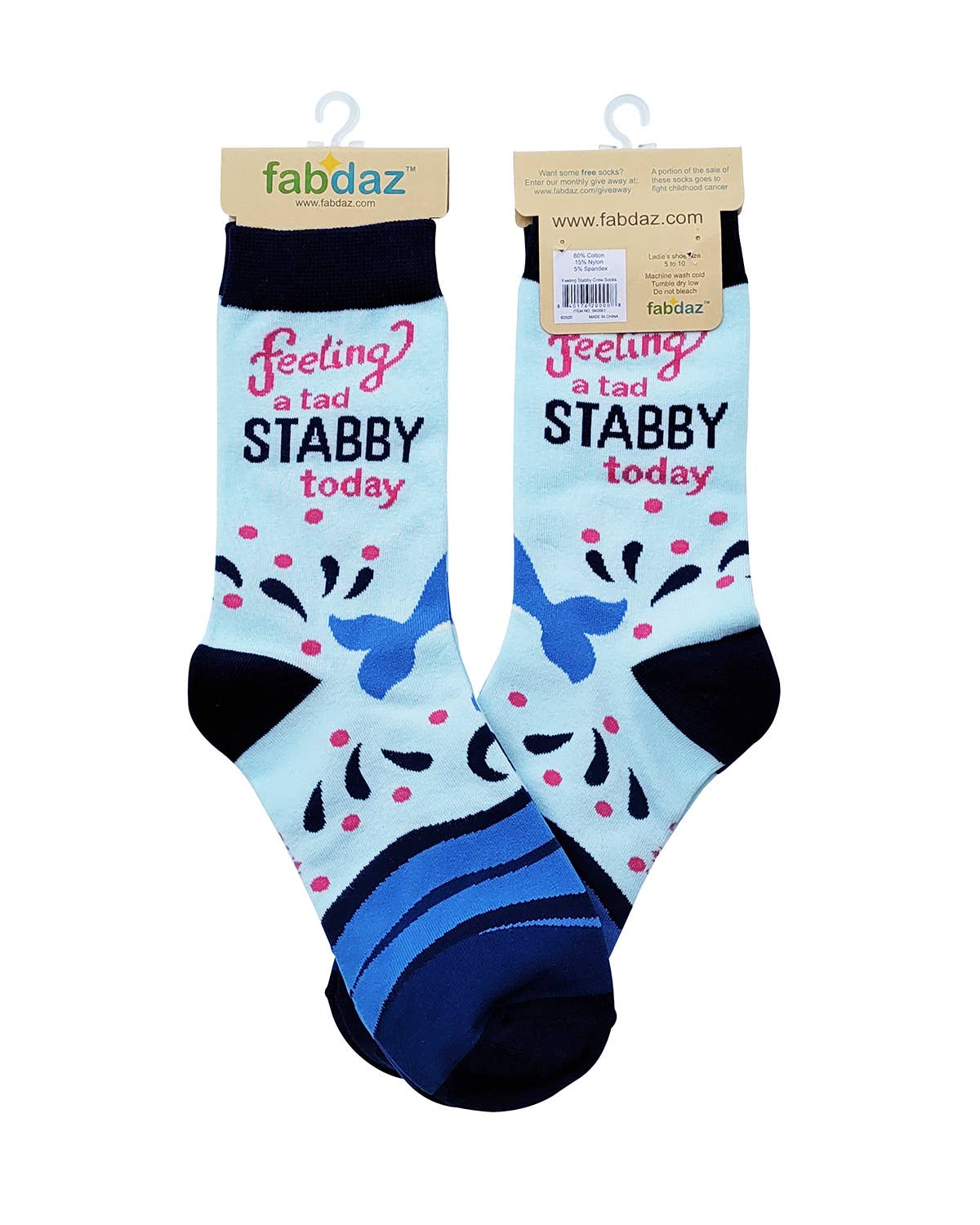 Feeling a Tad Stabby Today Narwhal Women's Crew Socks