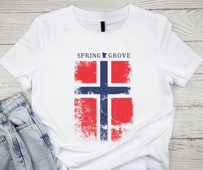 Norwegian Flag - Spring Grove MN Tshirt