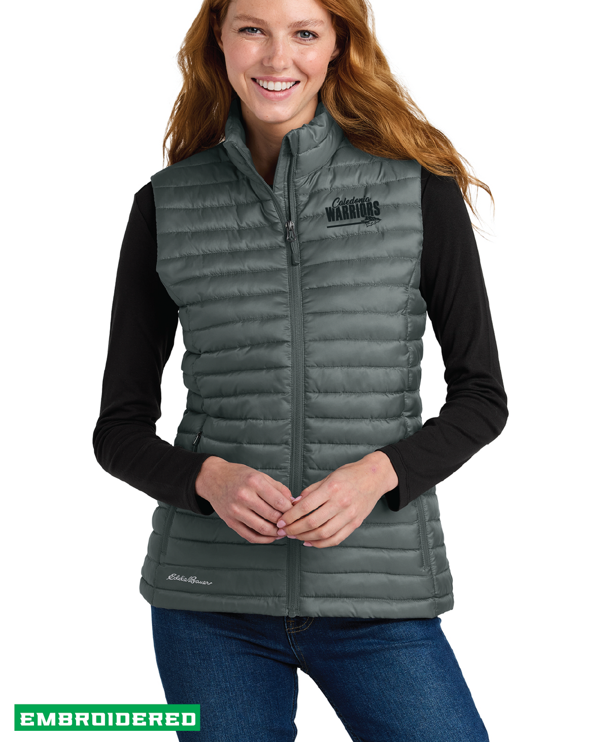 CALBB26- Embroidered Eddie Bauer® Women’s Packable Quilted Vest