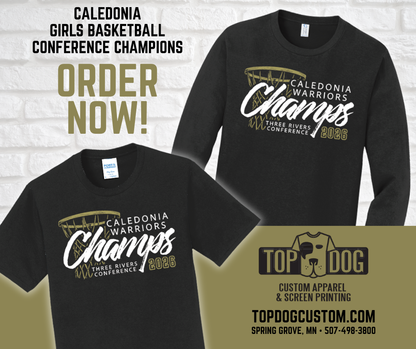 Caledonia Girls Basketball Conference Champs 2026