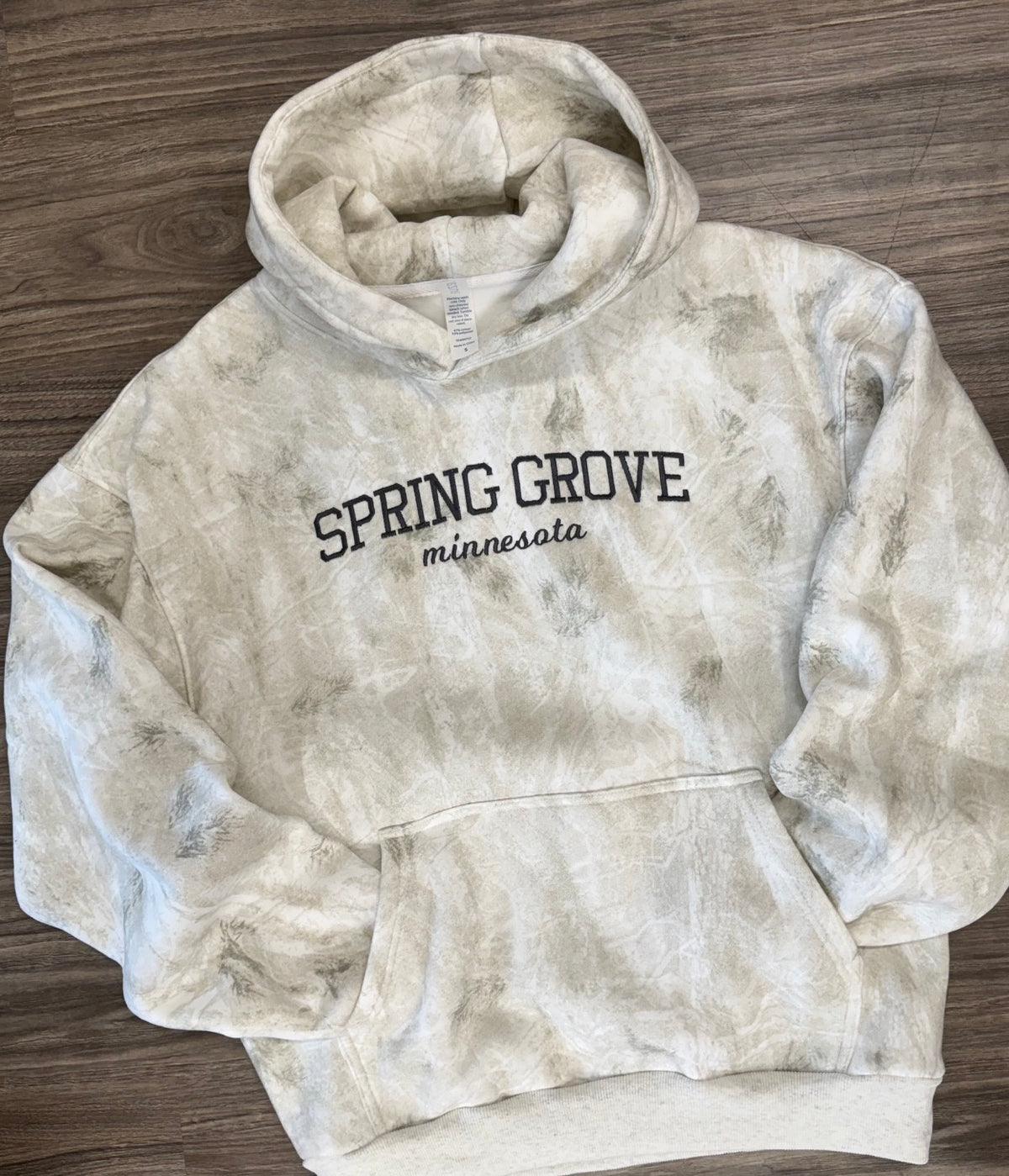 SPRING GROVE - White Birch Camo Oversized Hoodie