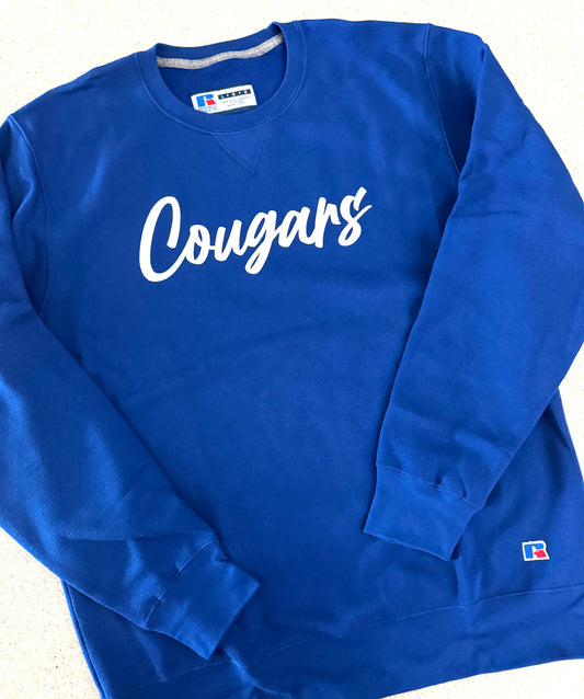 Cougars Puff Print Crewneck