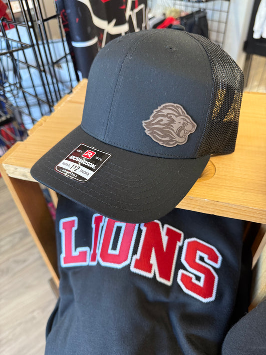 Richardson Leather Patch Snapback Trucker Hat