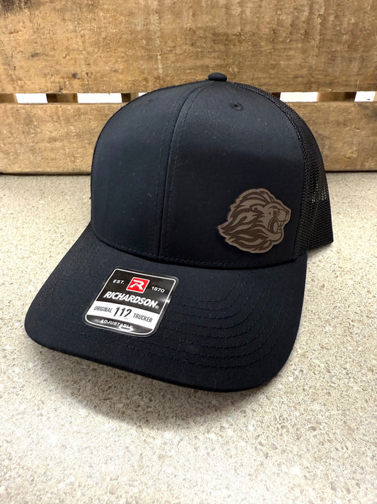 Richardson Leather Patch Snapback Trucker Hat