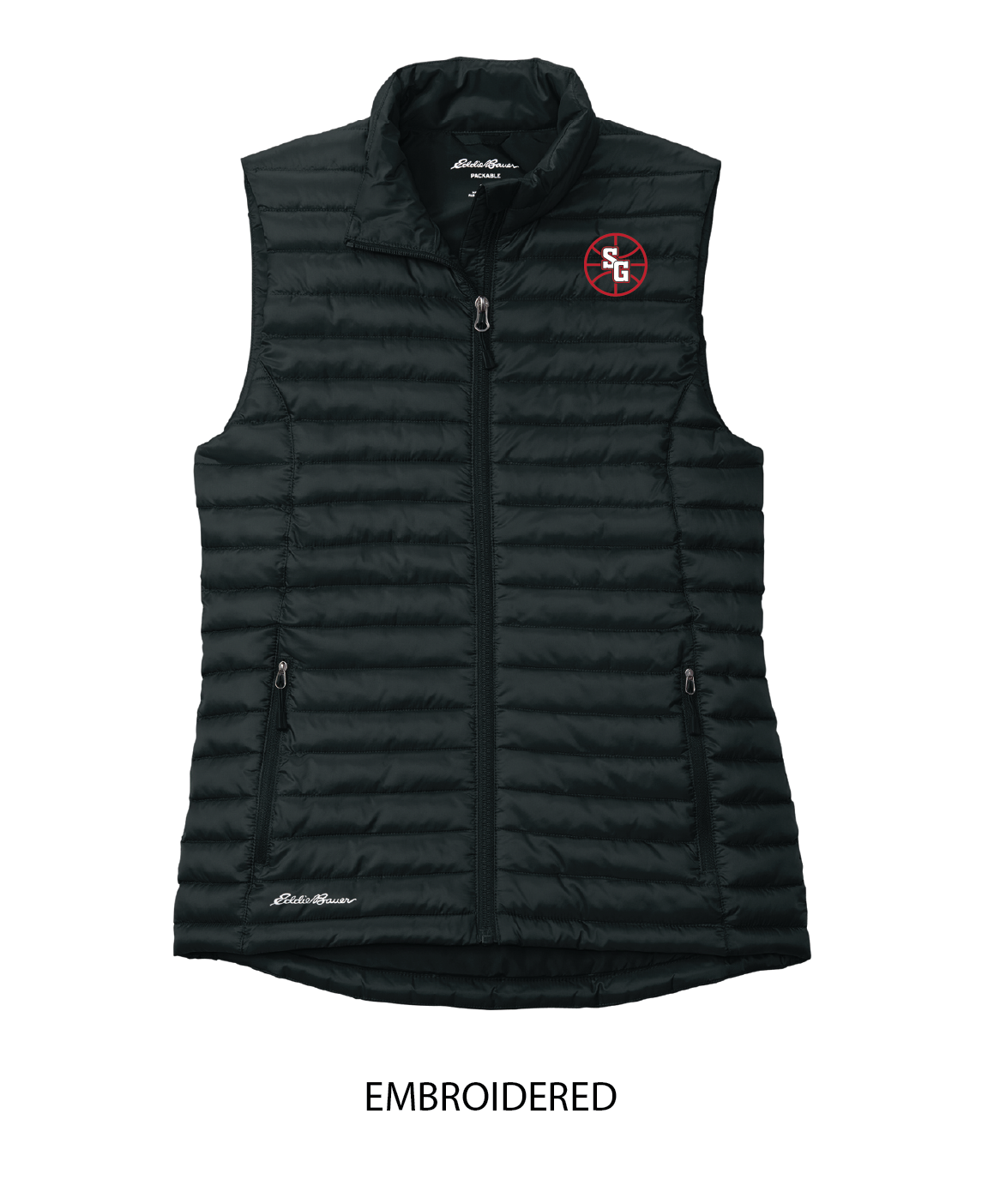 SGBB26- Embroidered Eddie Bauer® Women’s Packable Quilted Vest