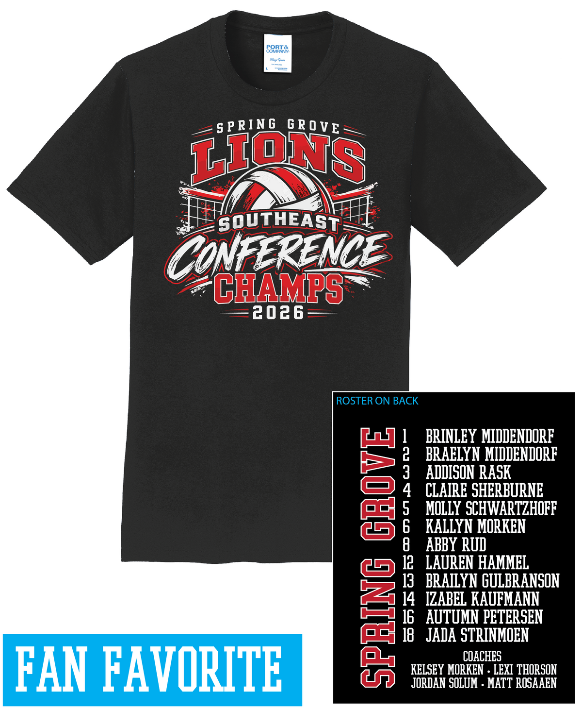 Lions Conference Champs Volleyball Apparel