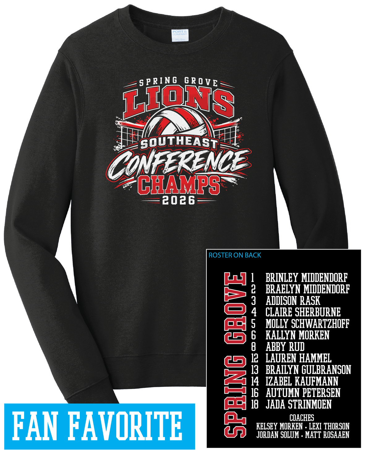 Lions Conference Champs Volleyball Apparel