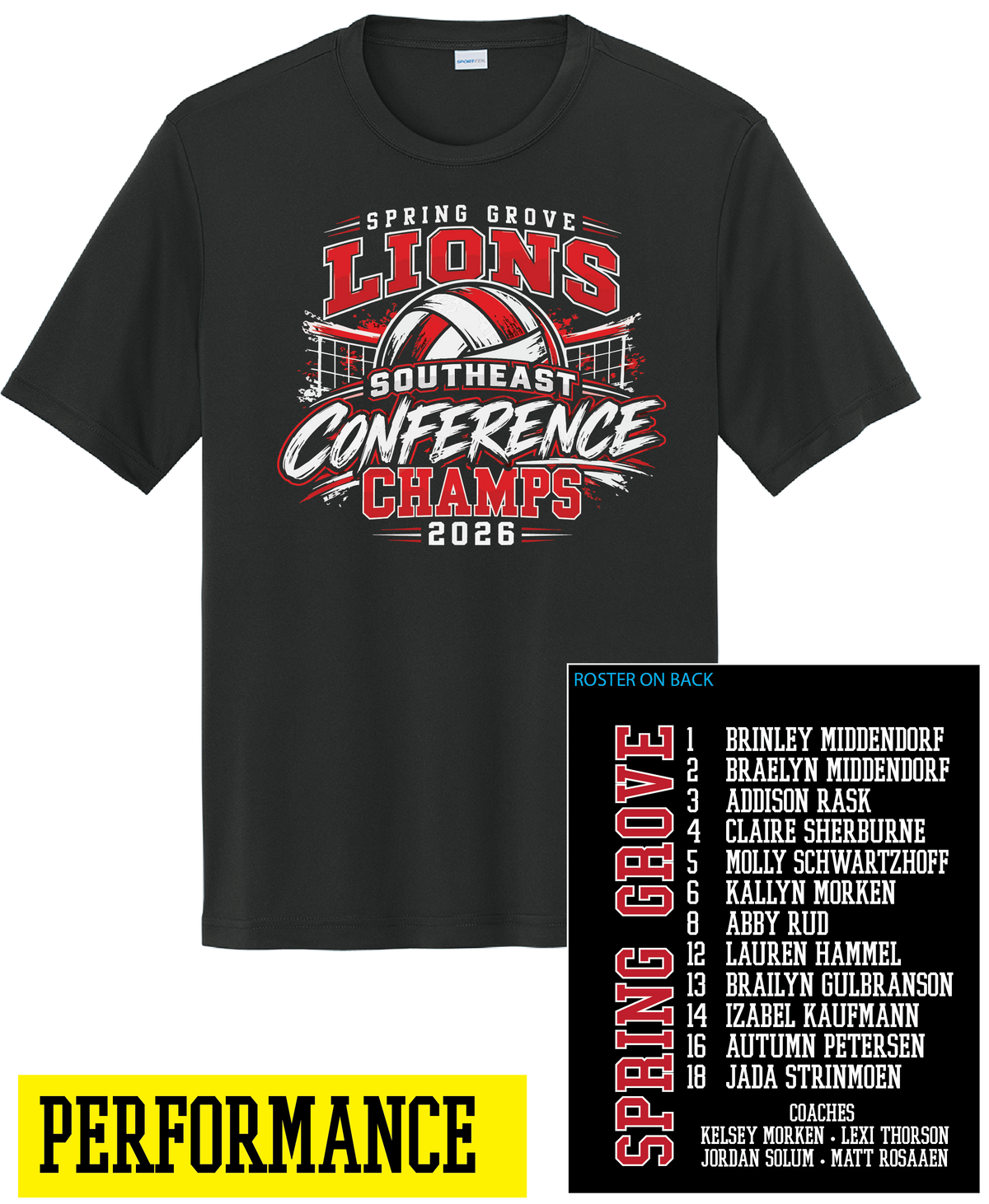 Lions Conference Champs Volleyball Apparel