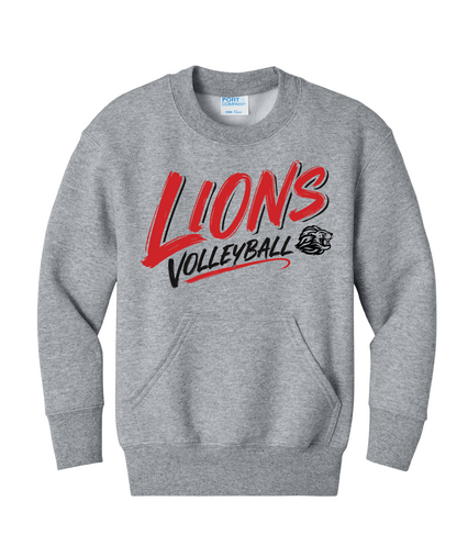 SGVB26 - Port & Co® Girls Crewneck Pocket Sweatshirt