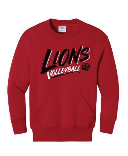 SGVB26 - Port & Co® Girls Crewneck Pocket Sweatshirt