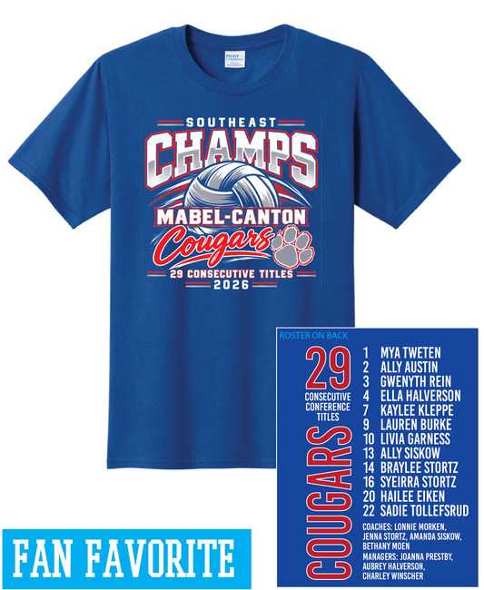 Cougars Conference Champs Volleyball Apparel