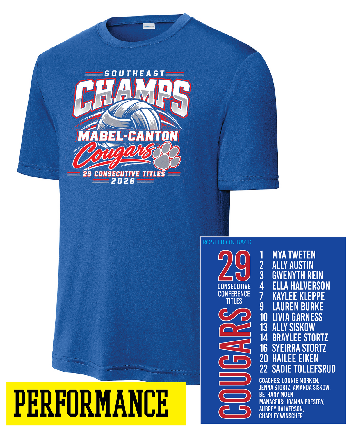 Cougars Conference Champs Volleyball Apparel