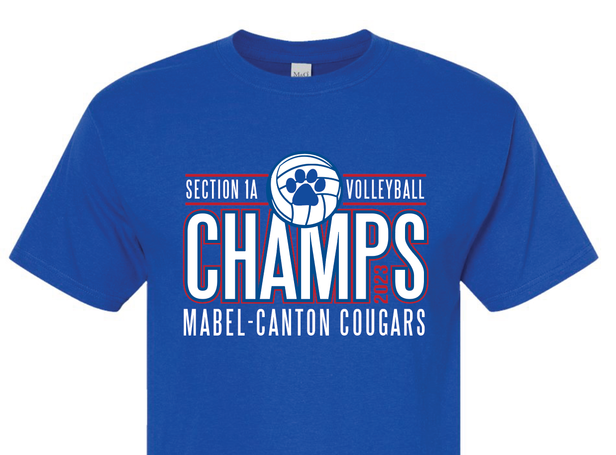 M-C Volleyball 2023 Section Champs Apparel