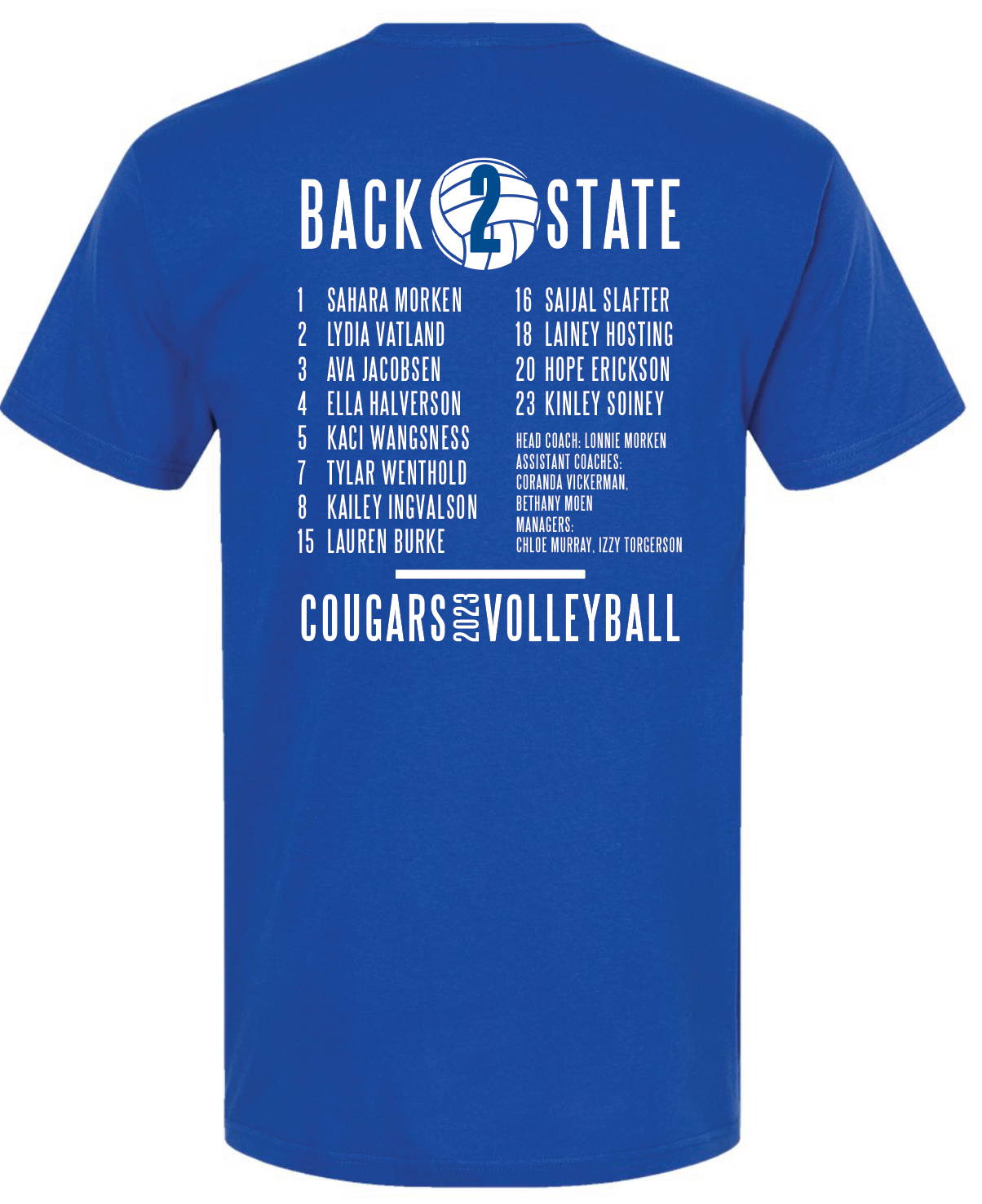 M-C Volleyball 2023 Section Champs Apparel