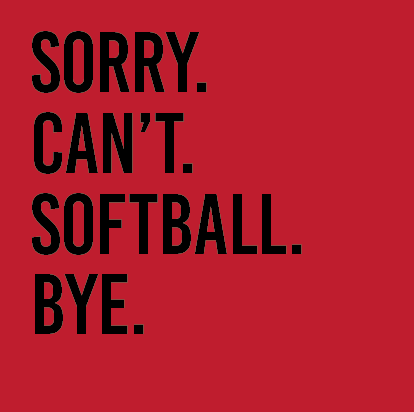 'Sorry. Can't.' Sports Tshirt