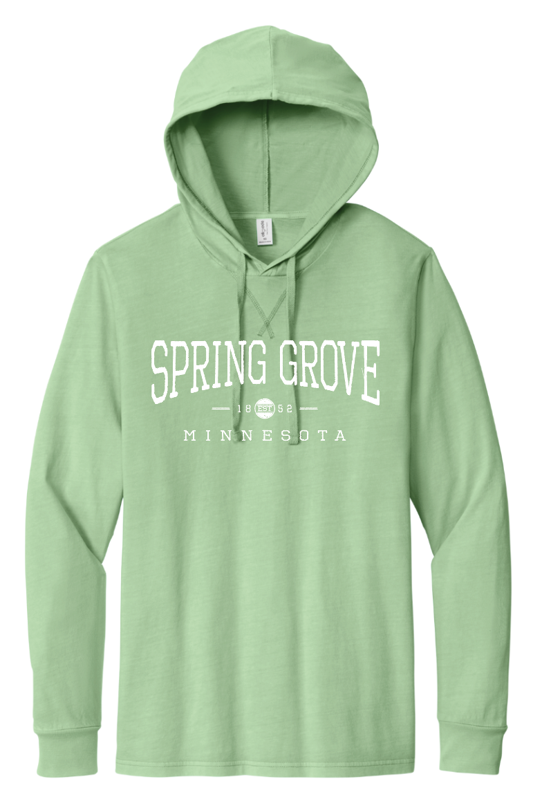 Spring Grove MN - Mineral Dye Organic Cotton Hoodie Tee