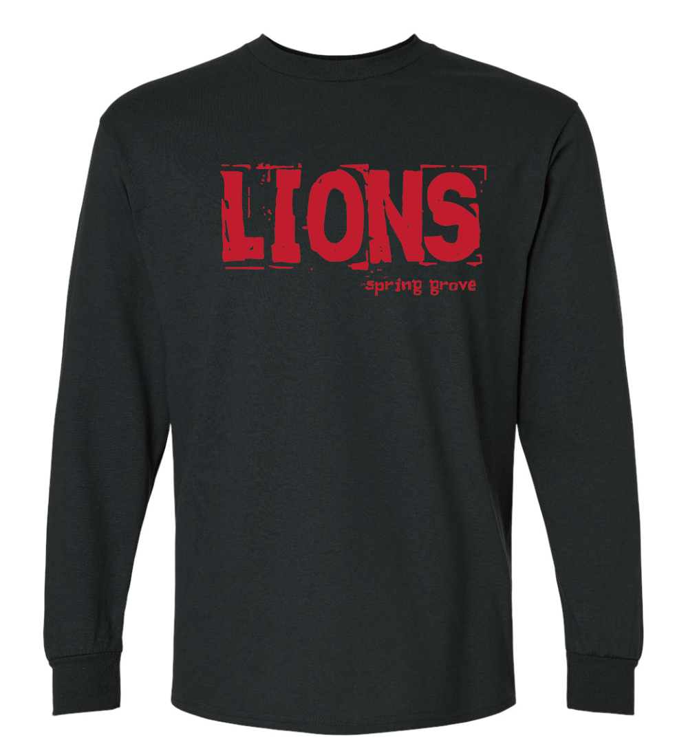 Lions 'Grunge Text' Apparel