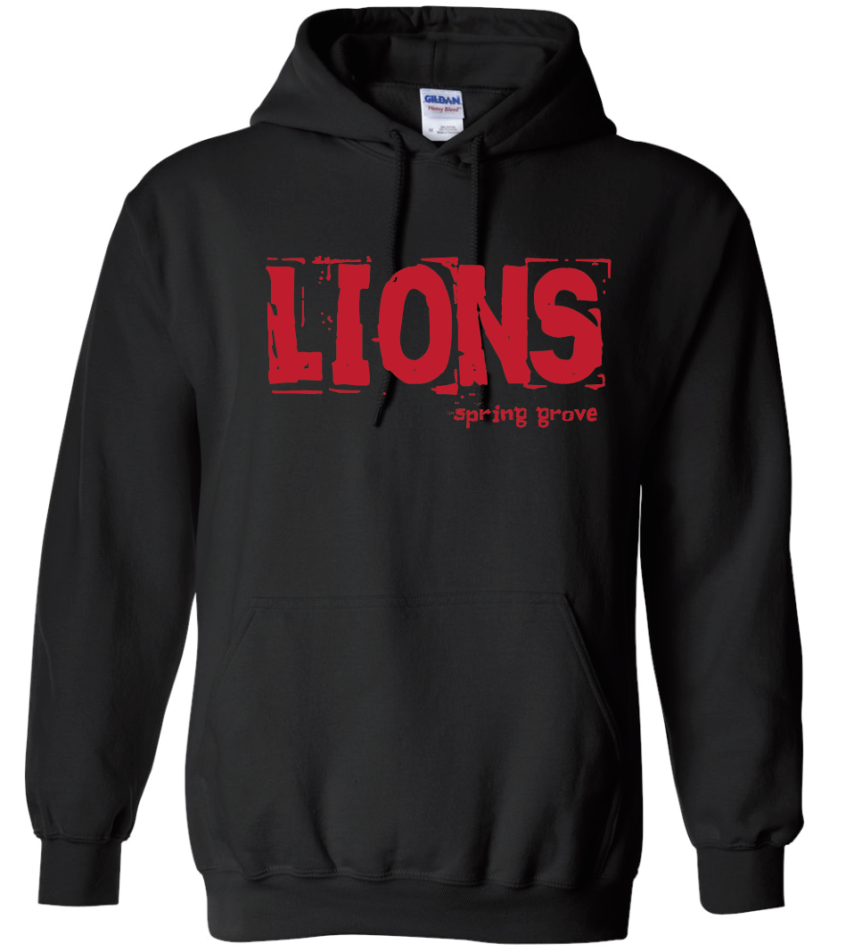 Lions 'Grunge Text' Apparel