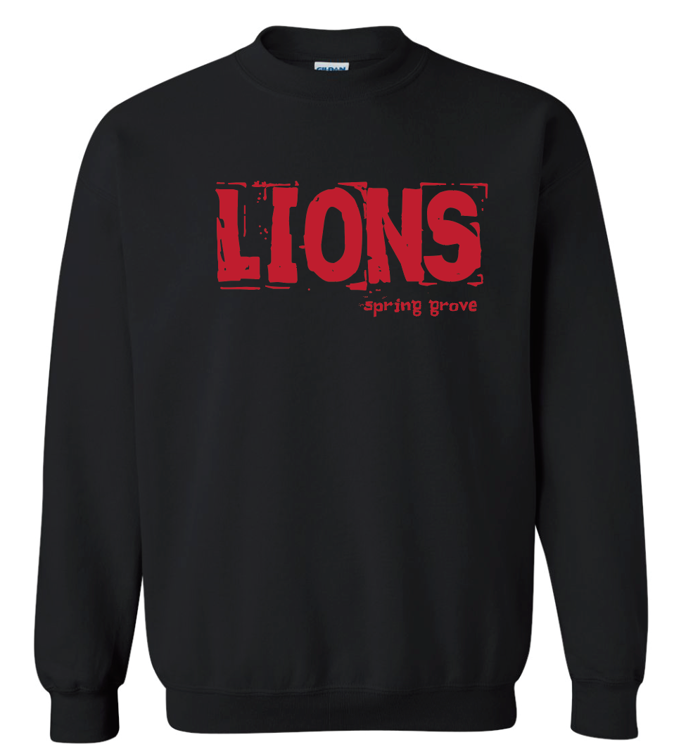 Lions 'Grunge Text' Apparel