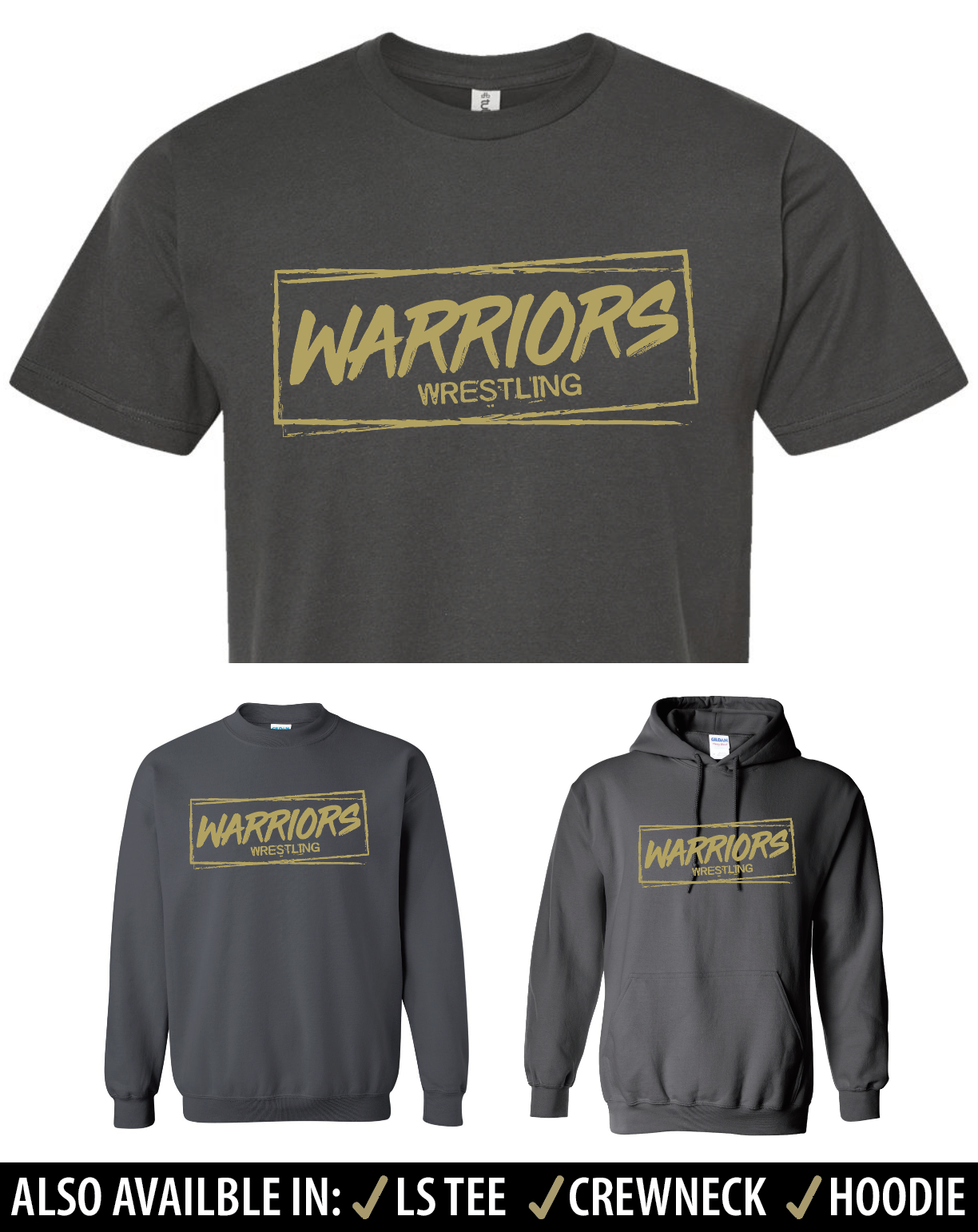 WW - Wrestling Apparel - CHARCOAL #D2