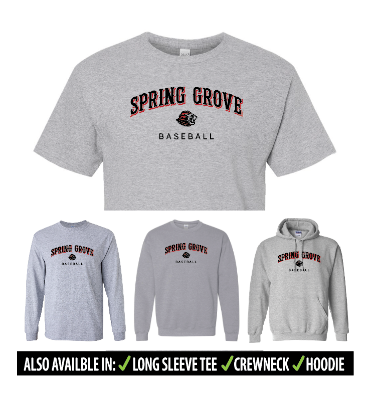 SGB - Spring Grove Baseball Apparel - GRAY