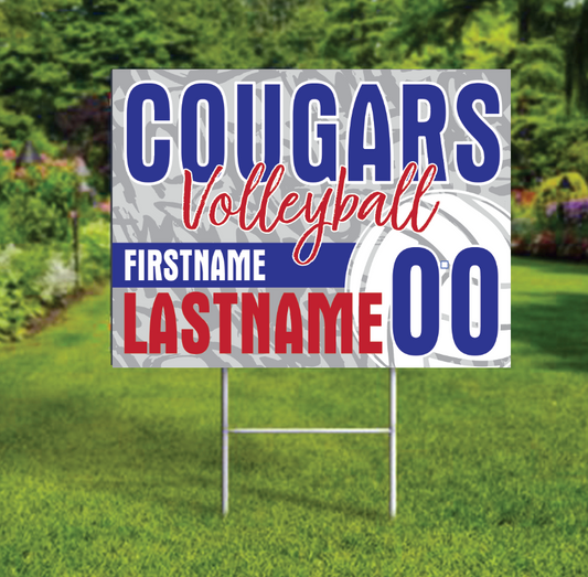 CUSTOM Volleyball Yard Sign - Mabel-Canton