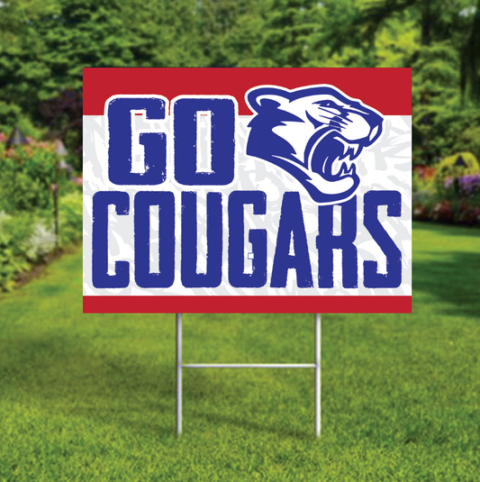 Go Cougars - Yard Sign