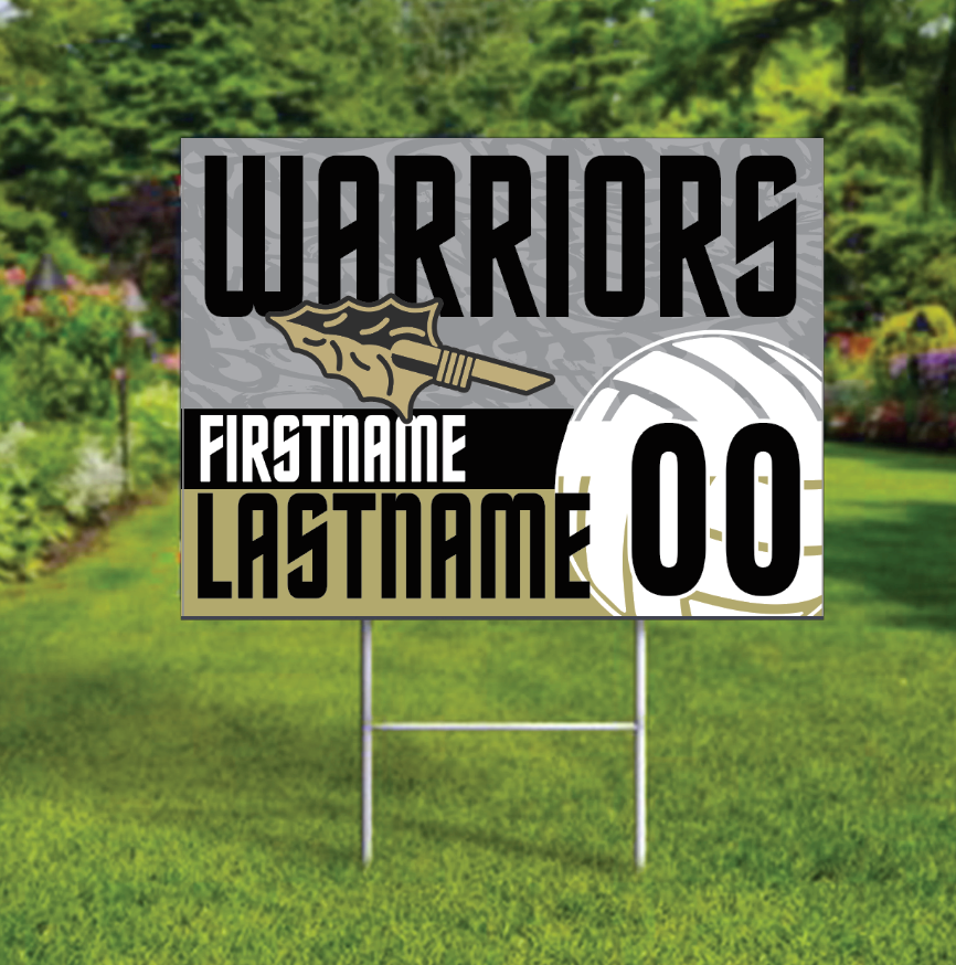 CUSTOM Volleyball Yard Sign - Caledonia