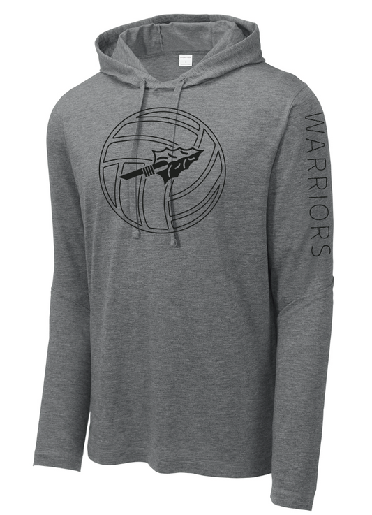 Cal Volleyball - Tri-Blend Long Sleeve Lightweight Hoodie