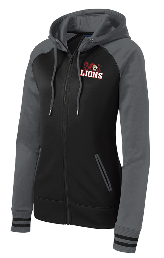 SGFAN - Women's Varsity Fleece Full-Zip Hooded Jacket
