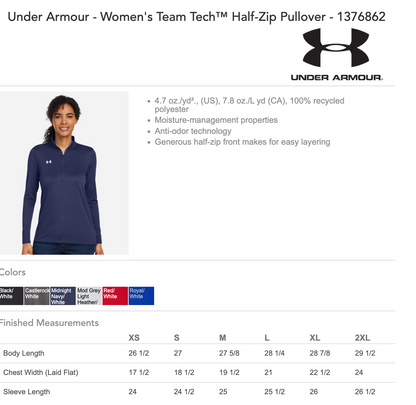 SGFAN - Under Armour Team Tech™ Quarter-Zip Pullover