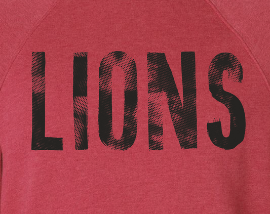 SGFAN - Lions Sponge Fleece Raglan Crewneck