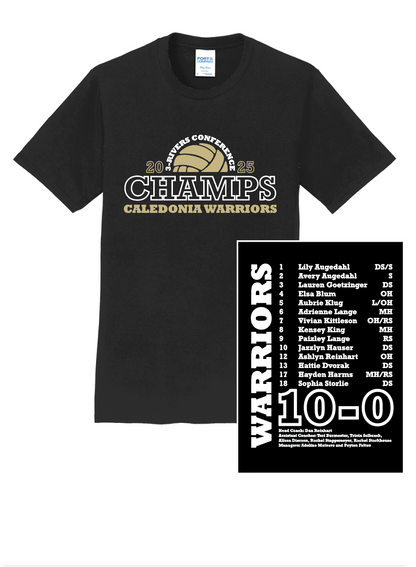 Caledonia Warriors - Conference Champs Volleyball Apparel