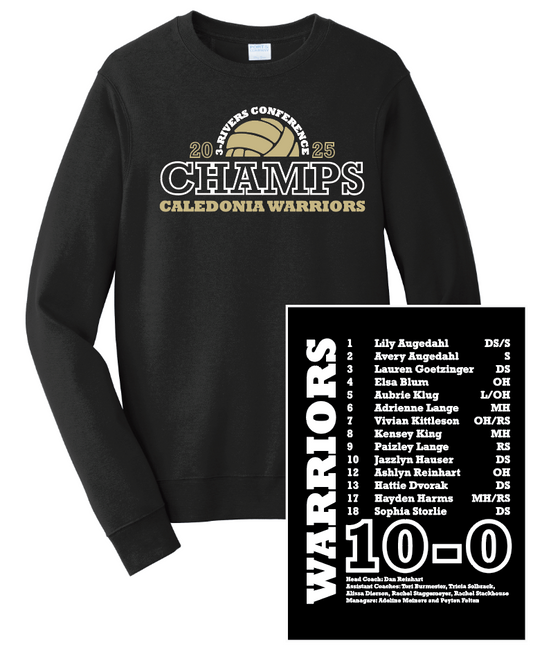 Caledonia Warriors - Conference Champs Volleyball Apparel
