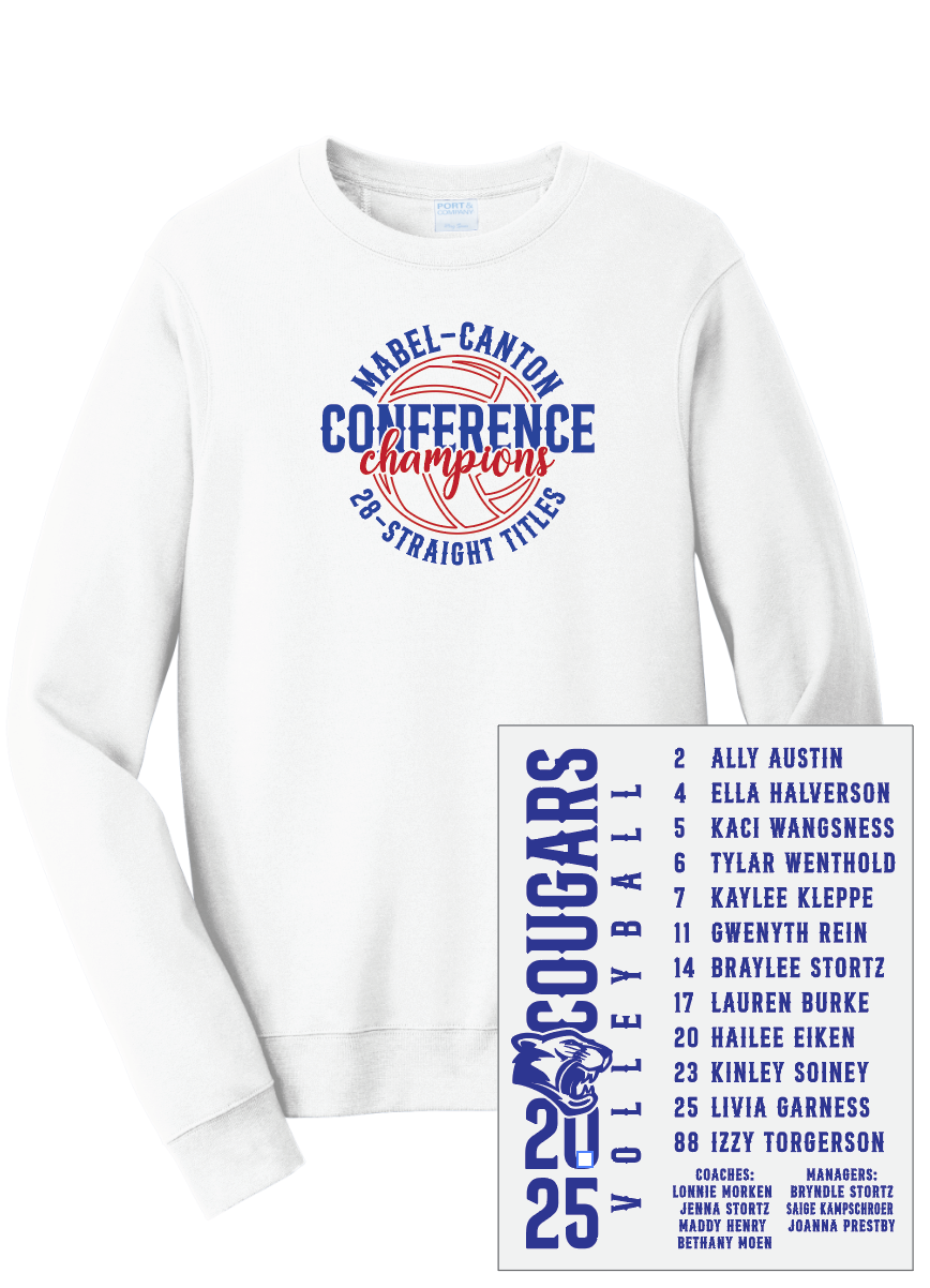 M-C Cougars - Conference Champs Volleyball Apparel