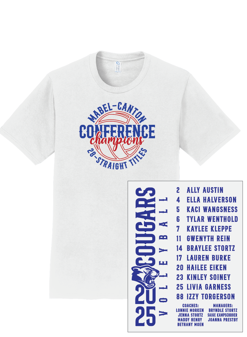 M-C Cougars - Conference Champs Volleyball Apparel