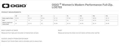 WW - Women's OGIO Performance Full Zip