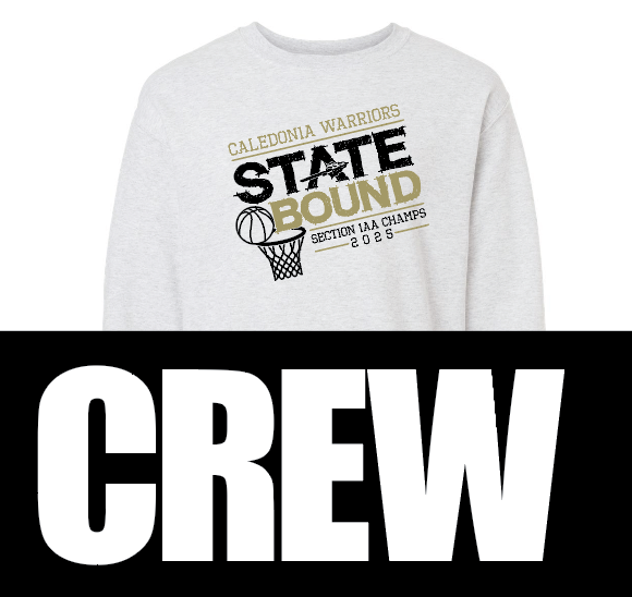 Caledonia Girls Basketball Section Champs Crewnecks 2025