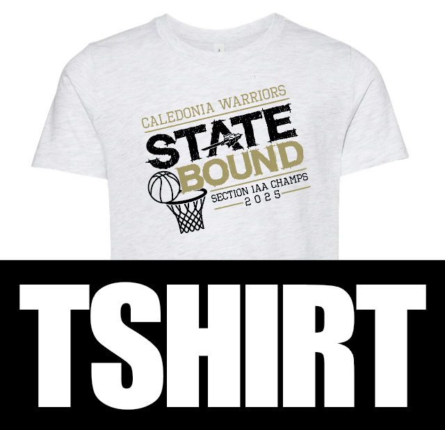 Caledonia Girls Basketball Section Champs Tees 2025