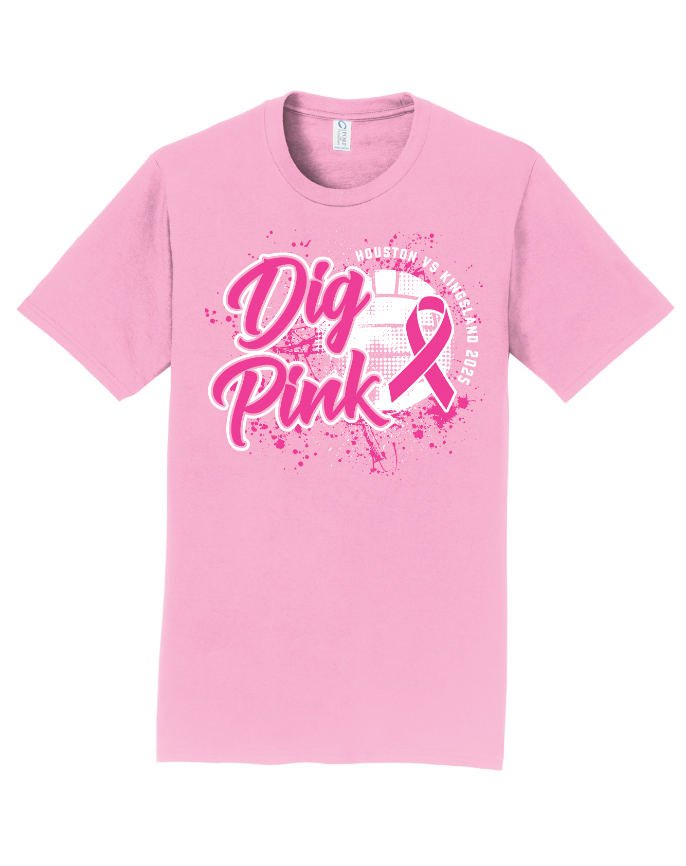 HOUSTON v KINGSLAND Cancer Awareness Tees