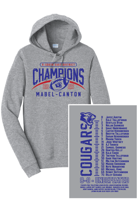 M-C Cougars - District Champs Football Apparel